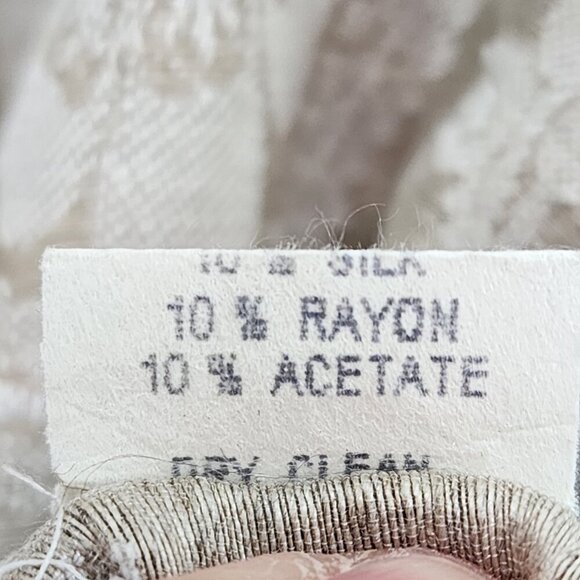 Jackie Loves John women's Linen Blend Embroidered  Button Front Jacket - M - Picture 9 of 9